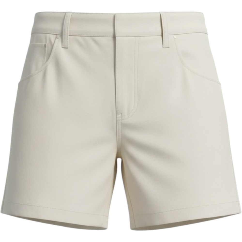 Eddie Bauer Ladies Hiker Short Size 6 Cream Cargo Mid-Rise 5" Inseam Outdoor